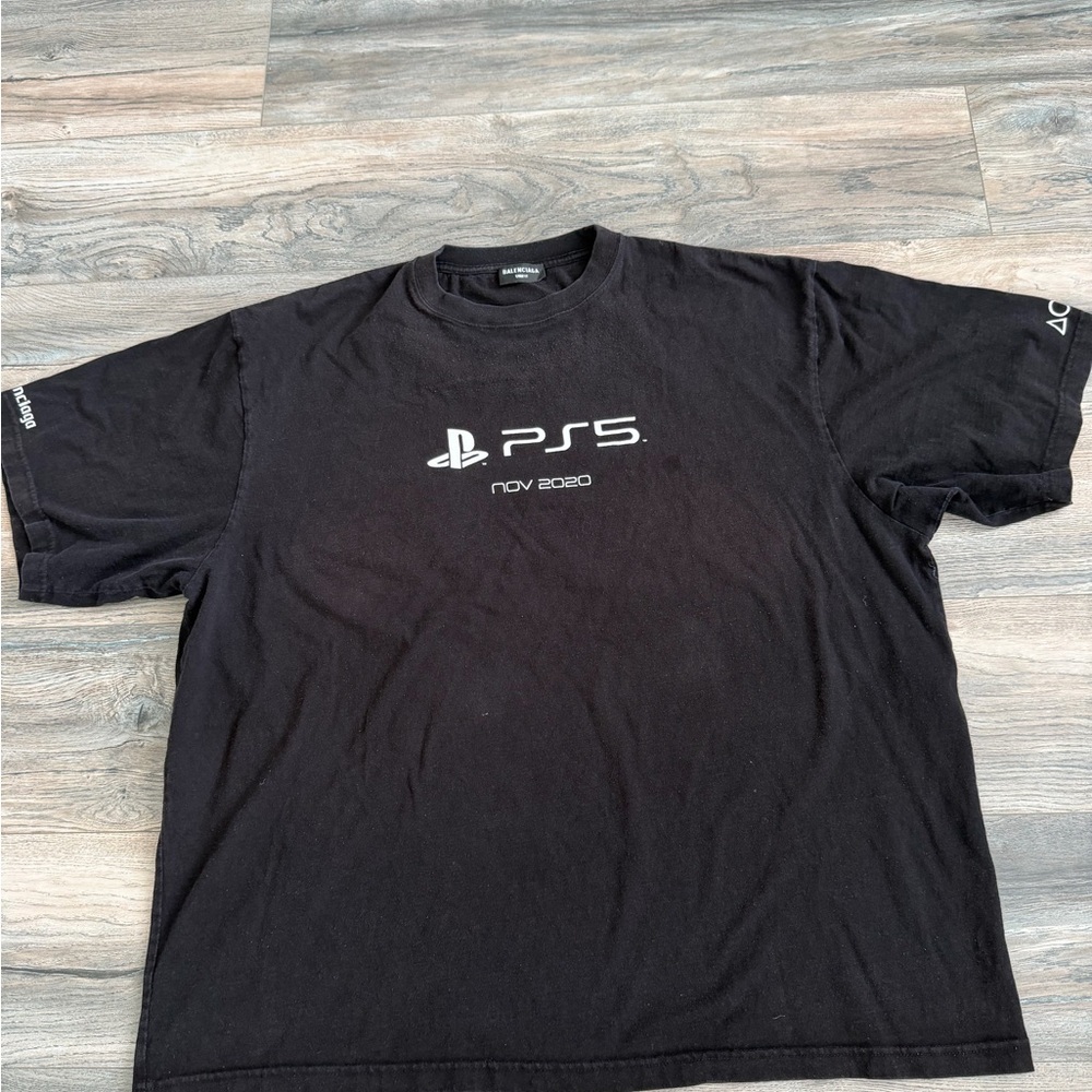 Balenciaga Black PS5 Logo T-Shirt Men’s XL